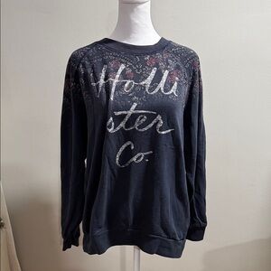 HOLLISTER Women's Dark Blue Sweater